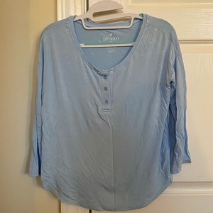 American eagle outfitters soft & sexy light blue baseball tee size S/P
